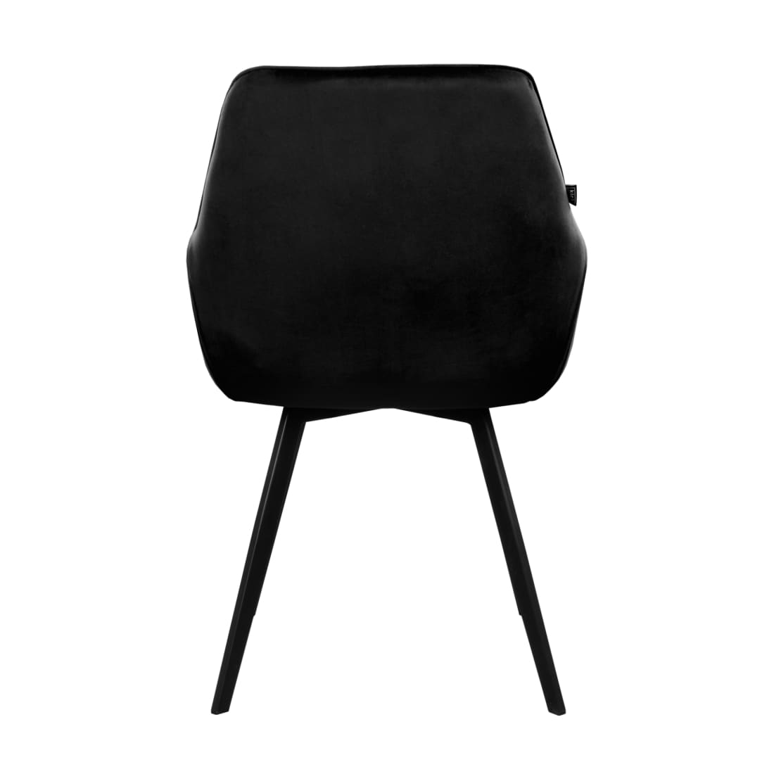 Kick eetkamerstoel Karl Velvet - Zwart - Velvet