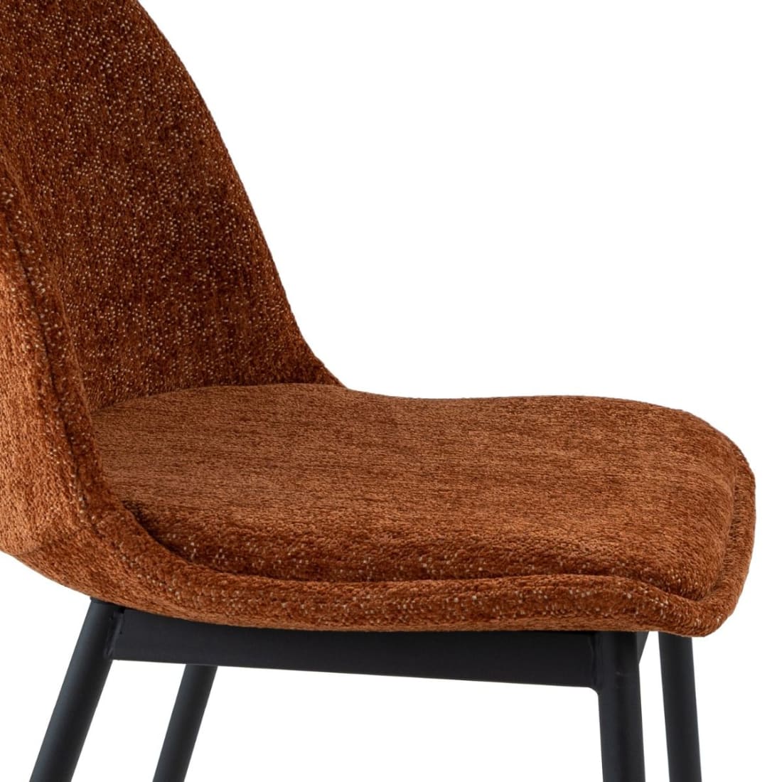 Kick Eetkamerstoel Lana - Oranje - Katoen eetkamerstoelen