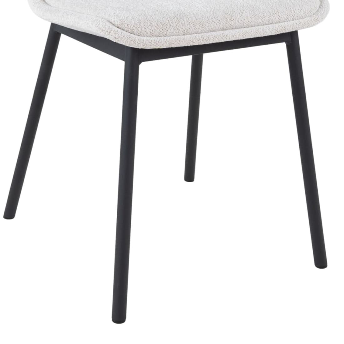 Kick Eetkamerstoel Lana - Wit - Katoen eetkamerstoelen