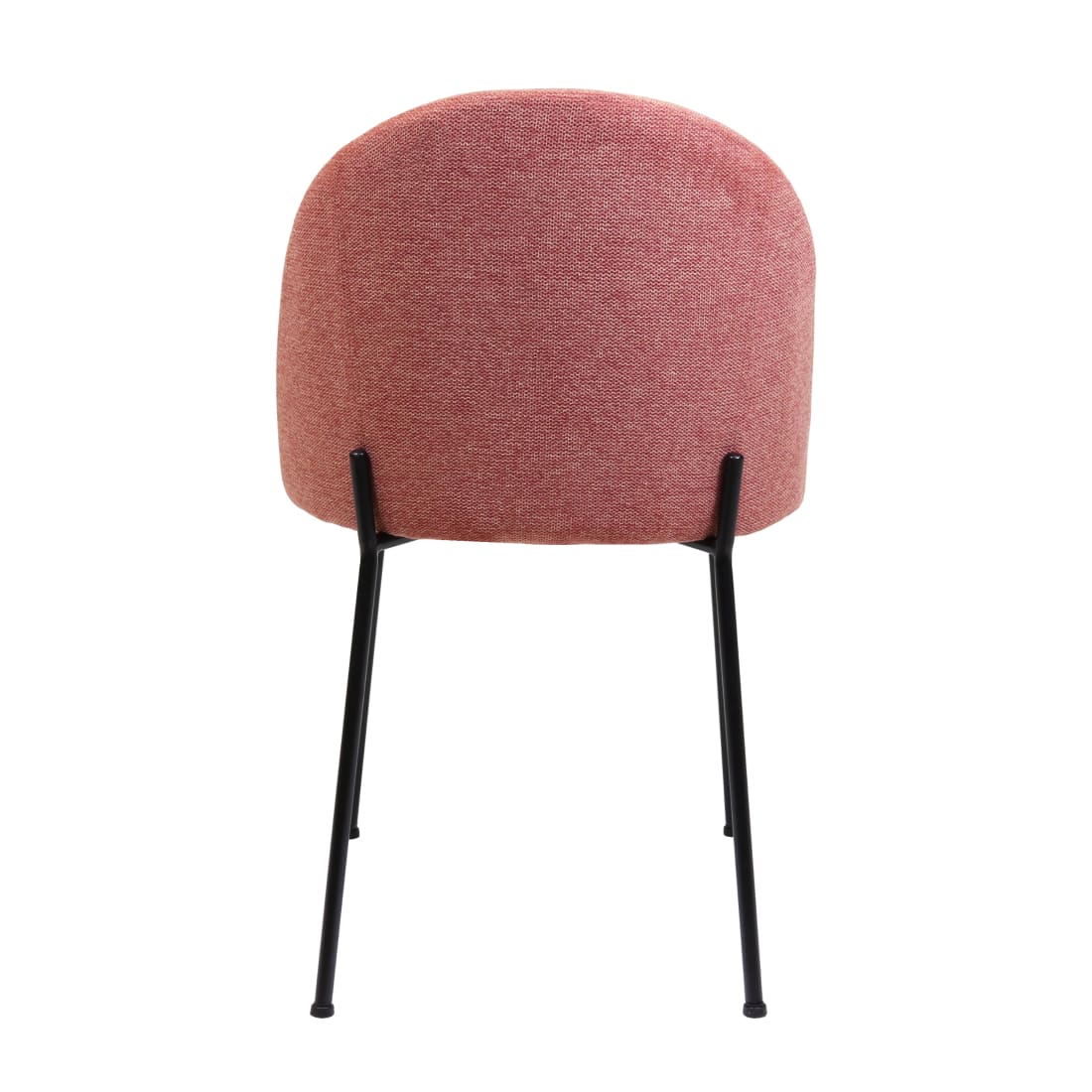 Kick eetkamerstoel Noa - Roze - Ribstof eetkamerstoelen