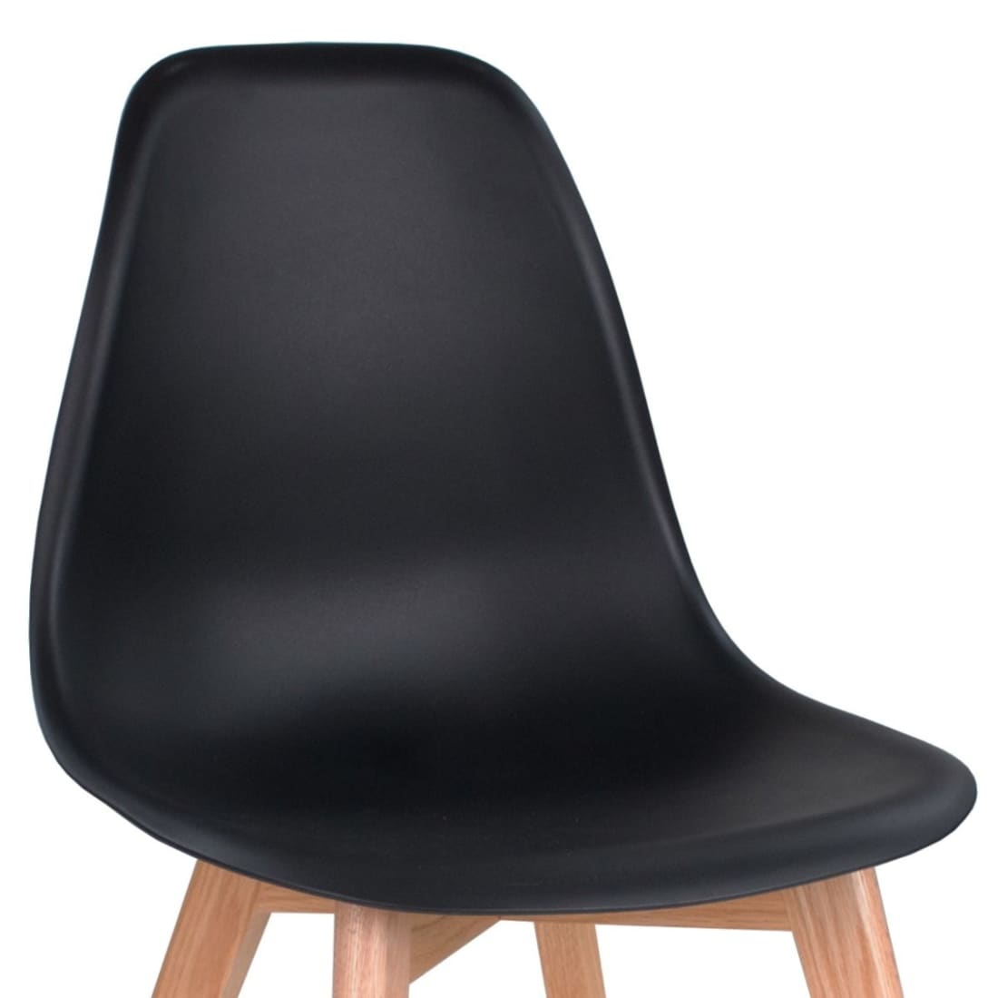 Kick Eetkamerstoel Yuna - Zwart - Kunststof eetkamerstoelen