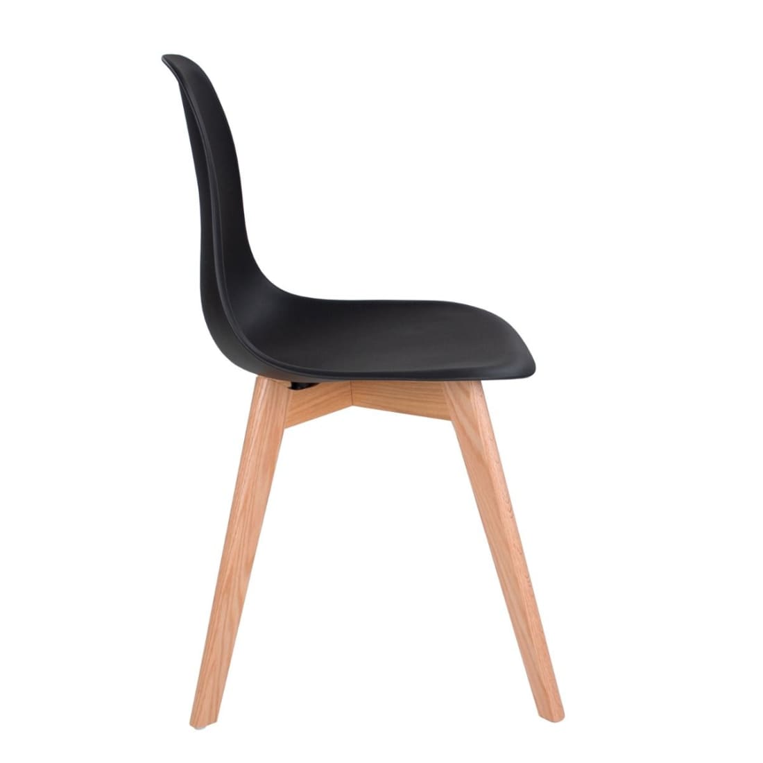 Kick Eetkamerstoel Yuna - Zwart - Kunststof eetkamerstoelen