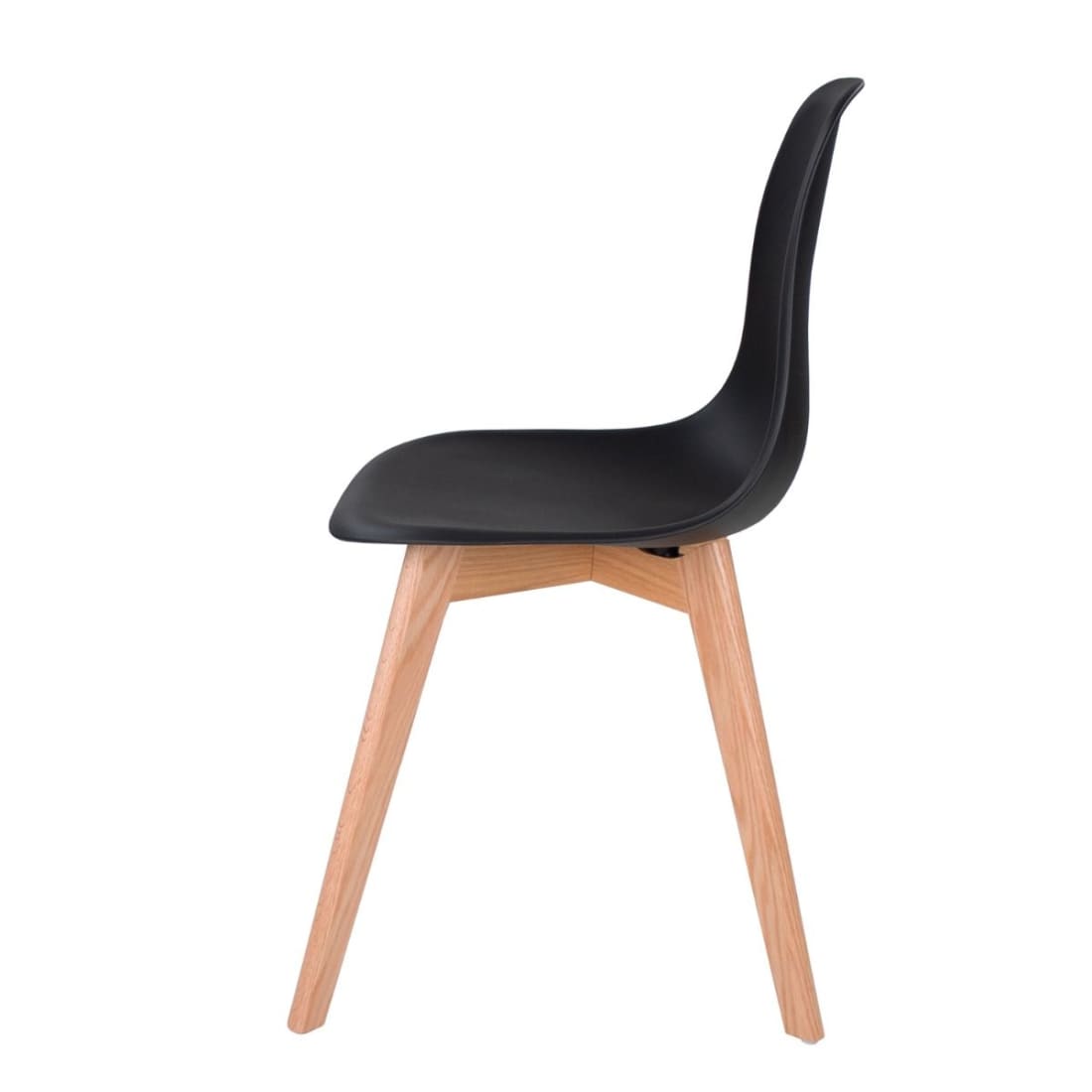 Kick Eetkamerstoel Yuna - Zwart - Kunststof eetkamerstoelen