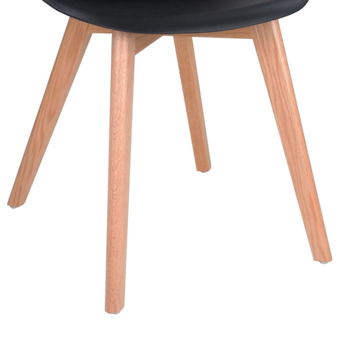 Kick Eetkamerstoel Yuna - Zwart - Kunststof eetkamerstoelen