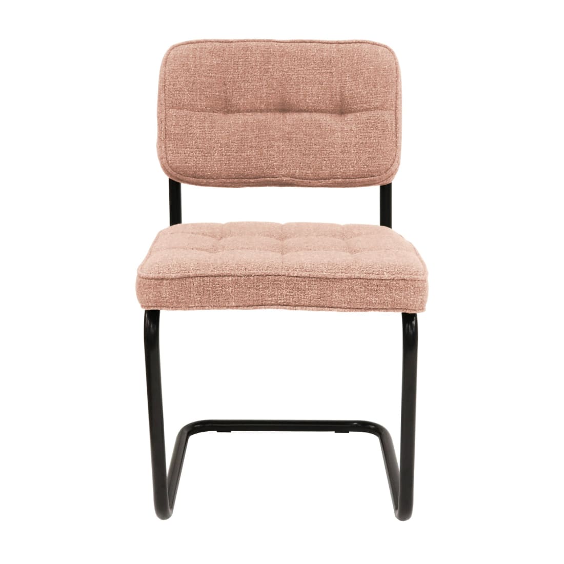 Kick eetkamerstoel Yves - Roze - Katoen eetkamerstoelen