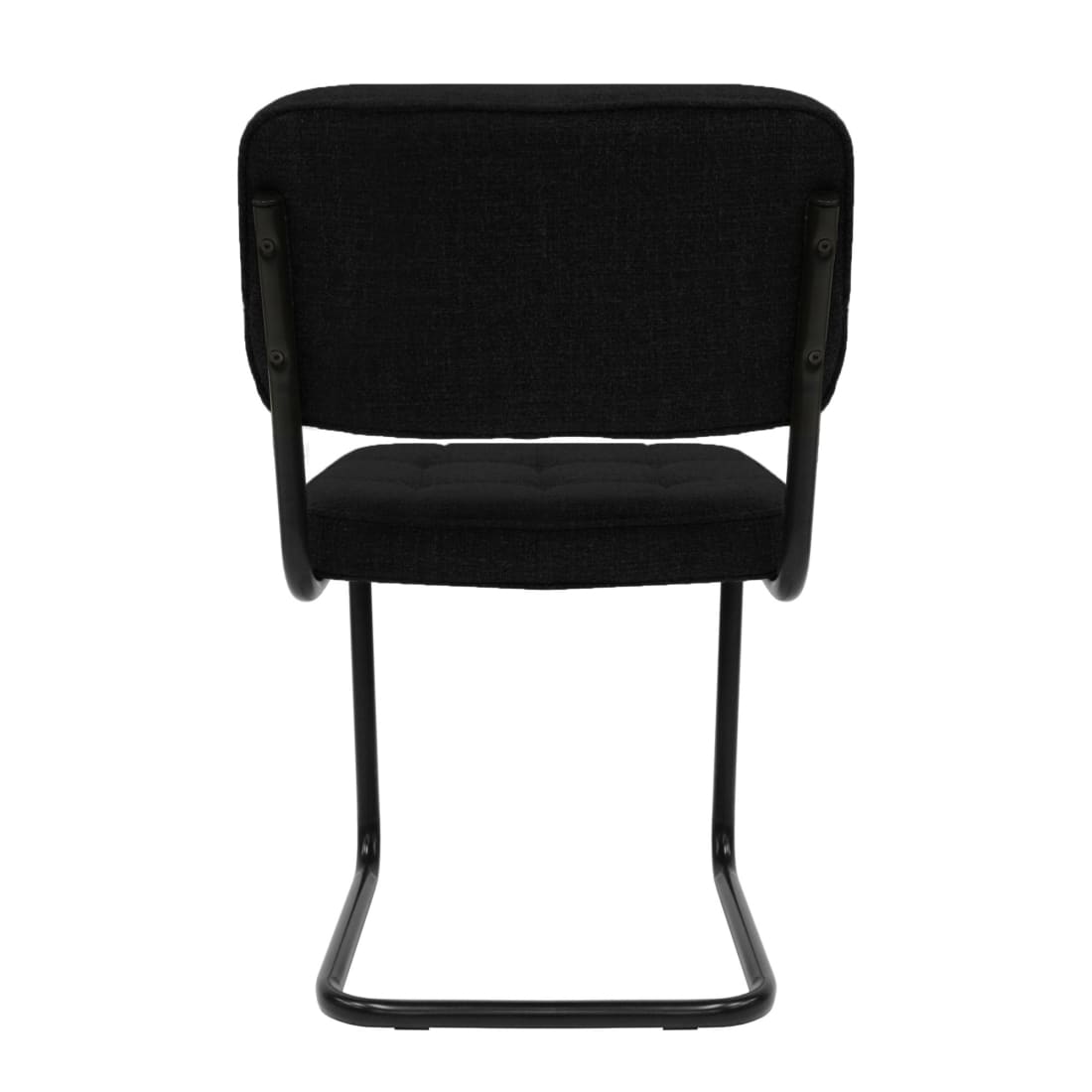 Kick eetkamerstoel Yves - Zwart - Katoen eetkamerstoelen