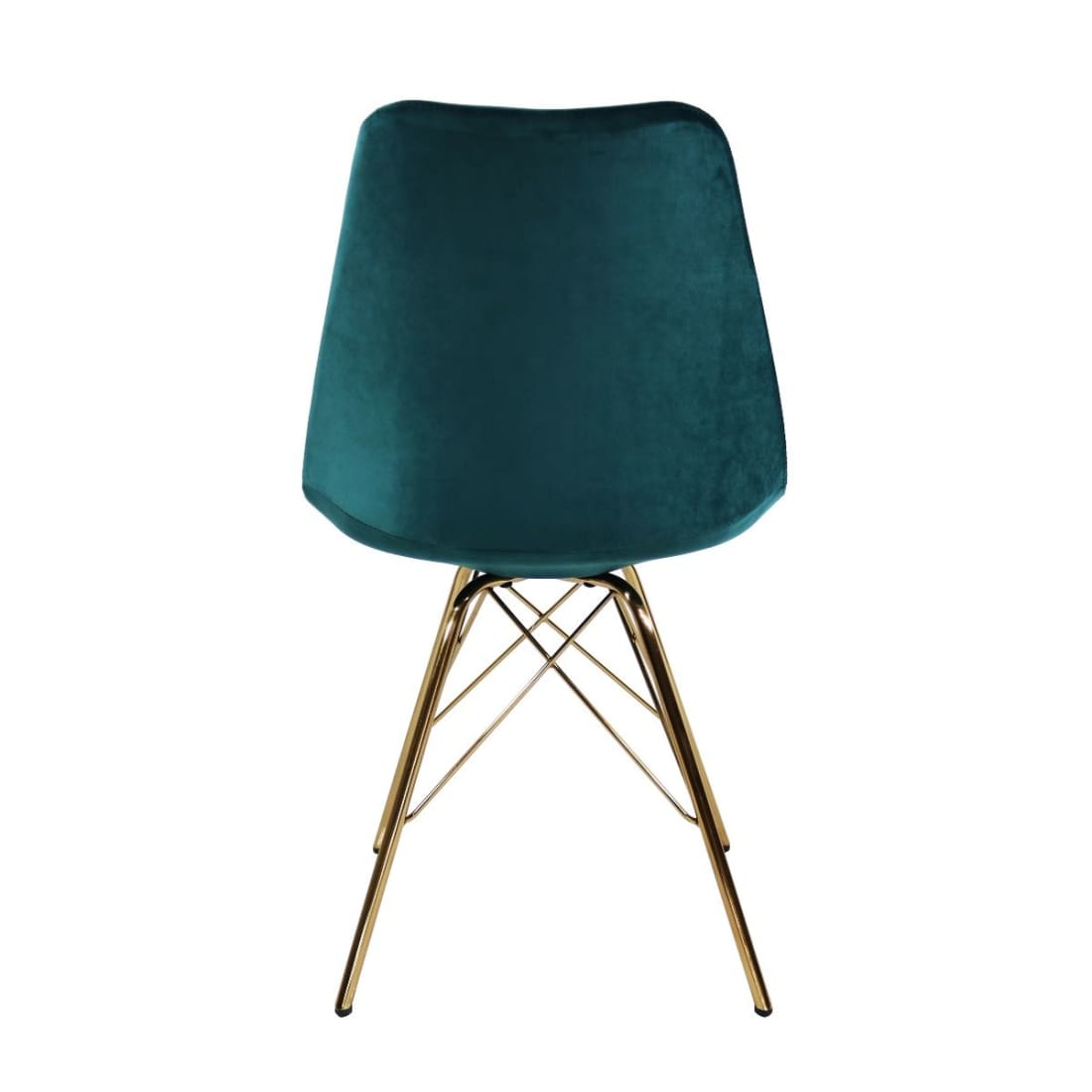 Kick Kuipstoel Velvet Goud Frame - Blauw - Velvet