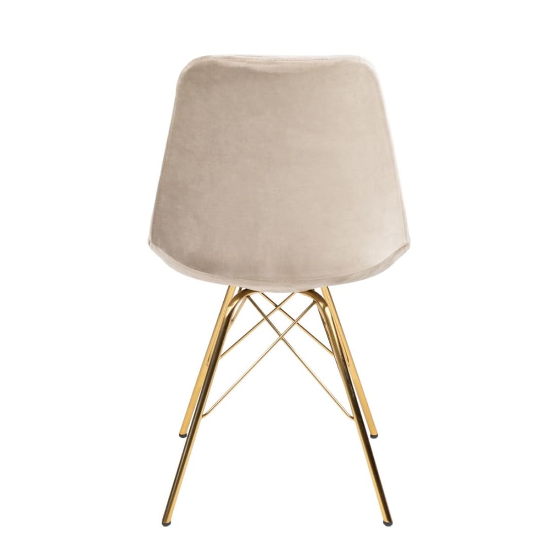 Kick Kuipstoel Velvet Goud Frame - Champagne - Velvet