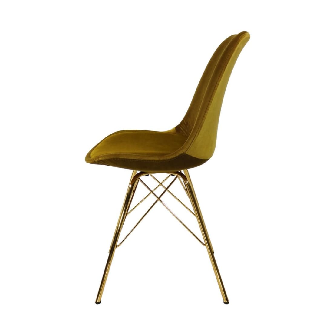 Kick Kuipstoel Velvet Goud Frame - Goud - Velvet