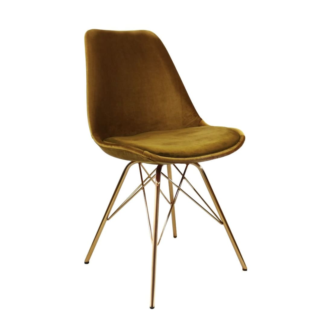 Kick Kuipstoel Velvet Goud Frame - Goud - Velvet