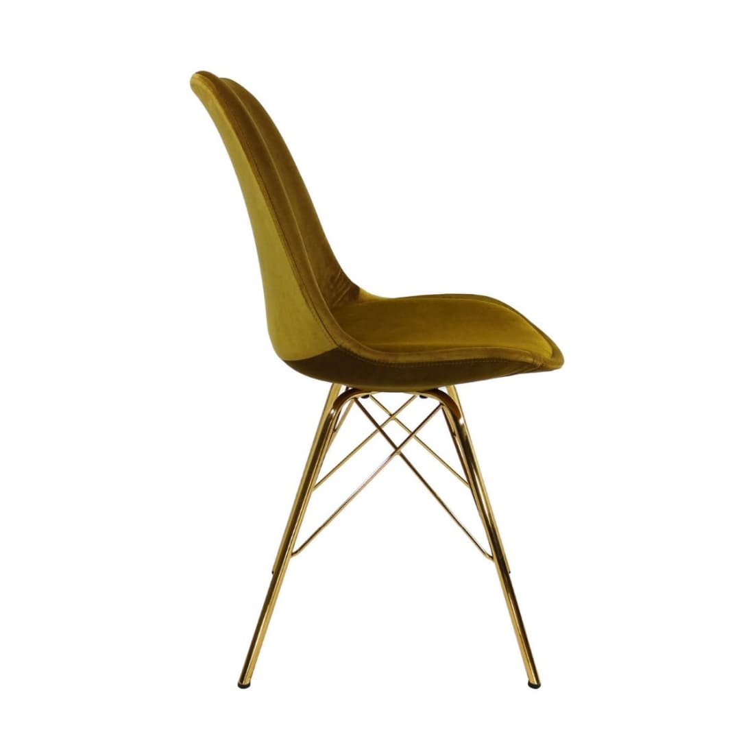 Kick Kuipstoel Velvet Goud Frame - Goud - Velvet