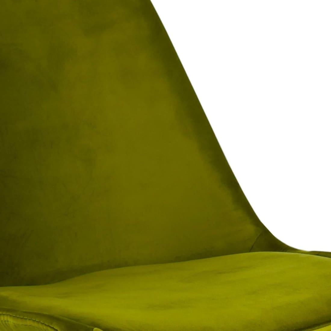 Kick Kuipstoel Velvet Goud Frame - Groen - Velvet