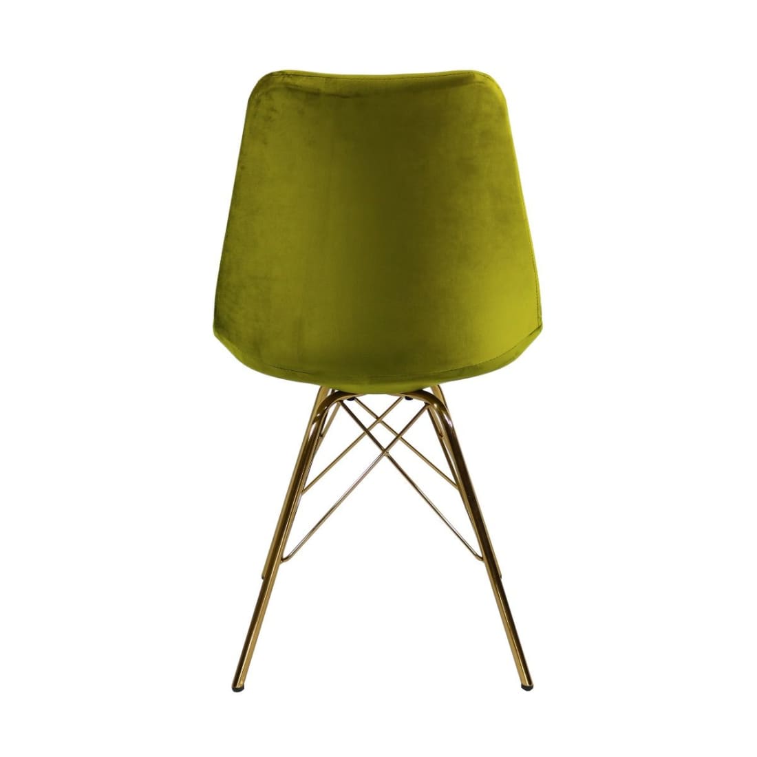 Kick Kuipstoel Velvet Goud Frame - Groen - Velvet