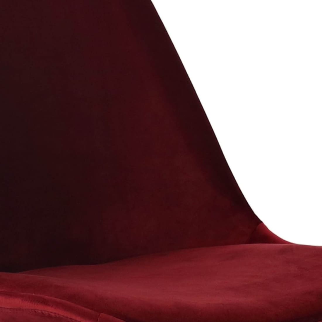 Kick Kuipstoel Velvet Goud Frame - Rood - Velvet