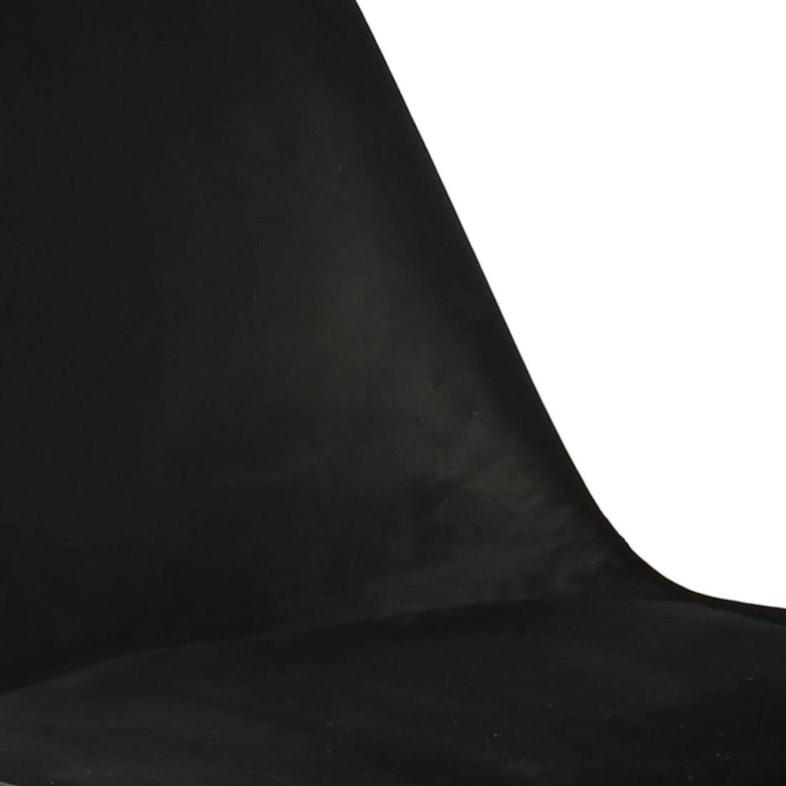 Kick Kuipstoel Velvet Goud Frame - Zwart - Velvet