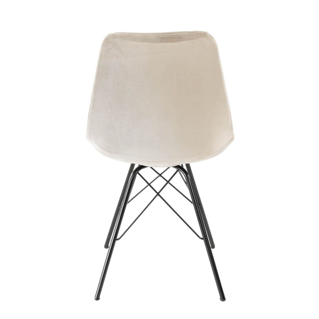Kick Kuipstoel Velvet Zwart Frame - Champagne - Velvet