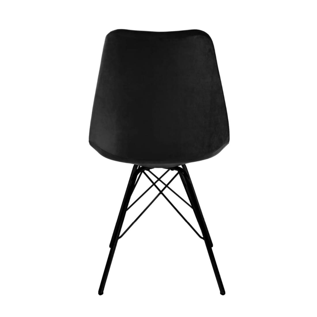 Kick Kuipstoel Velvet Zwart Frame - Zwart - Velvet