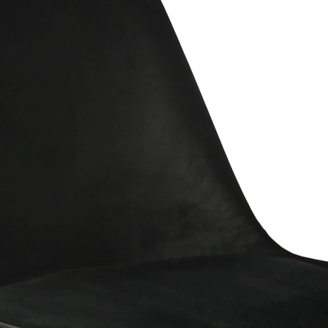 Kick Kuipstoel Velvet Zwart Frame - Zwart - Velvet