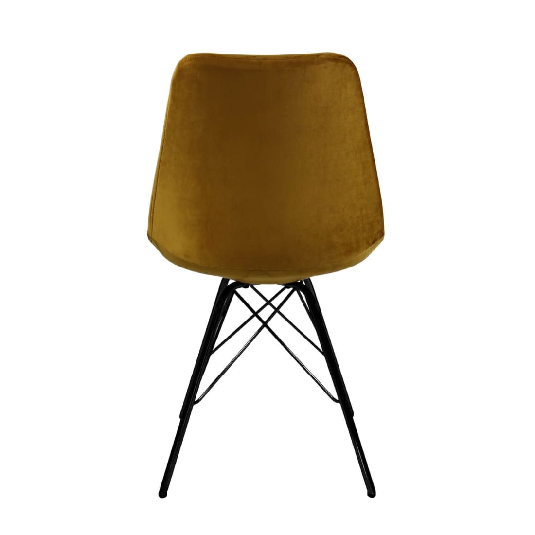 Kick Kuipstoel Velvet Zwart Frame - Goud - Velvet