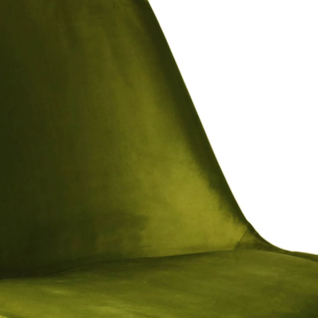 Kick Kuipstoel Velvet Zwart Frame - Groen - Velvet
