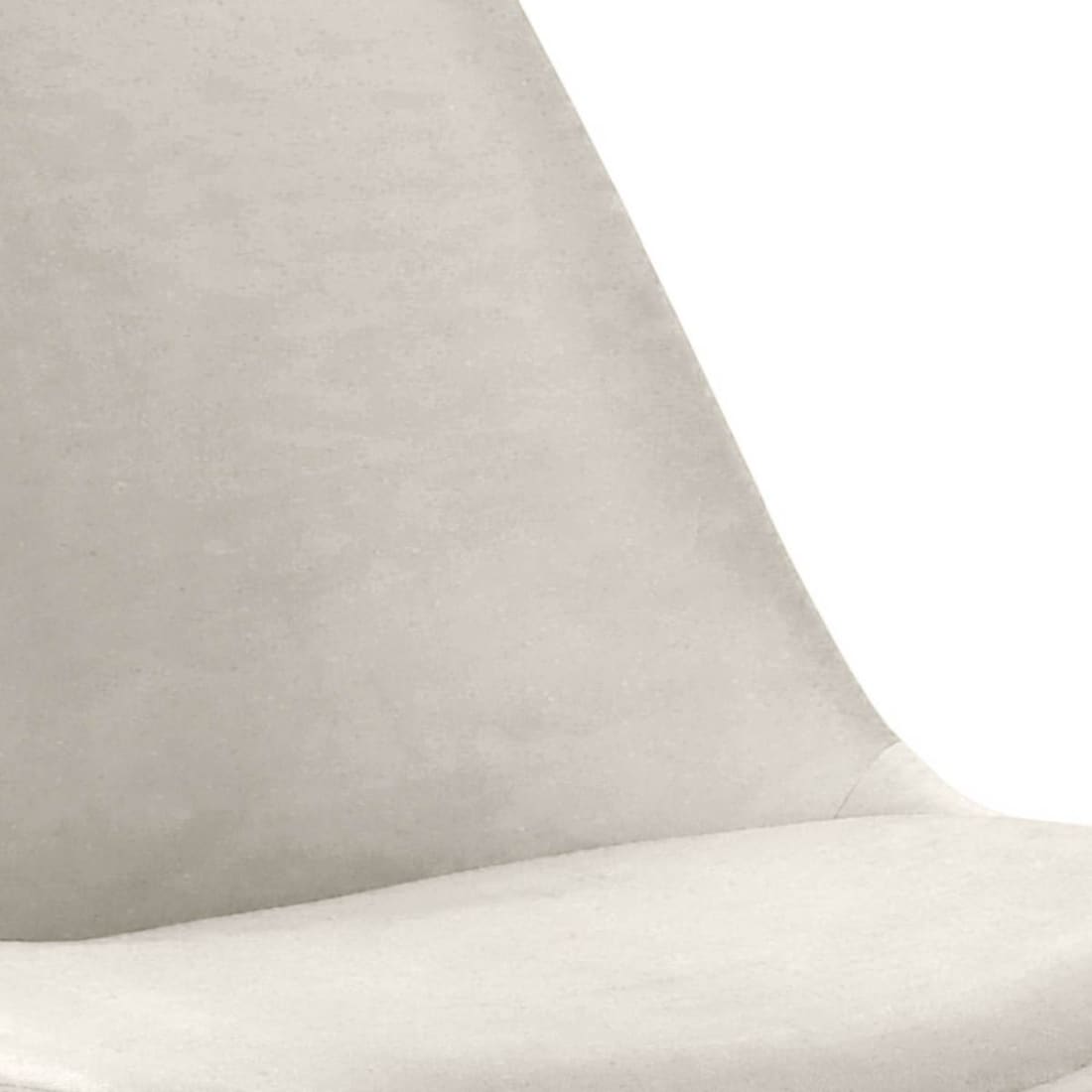 Kick Kuipstoel Velvet Zwart Frame - Ivoor - Velvet