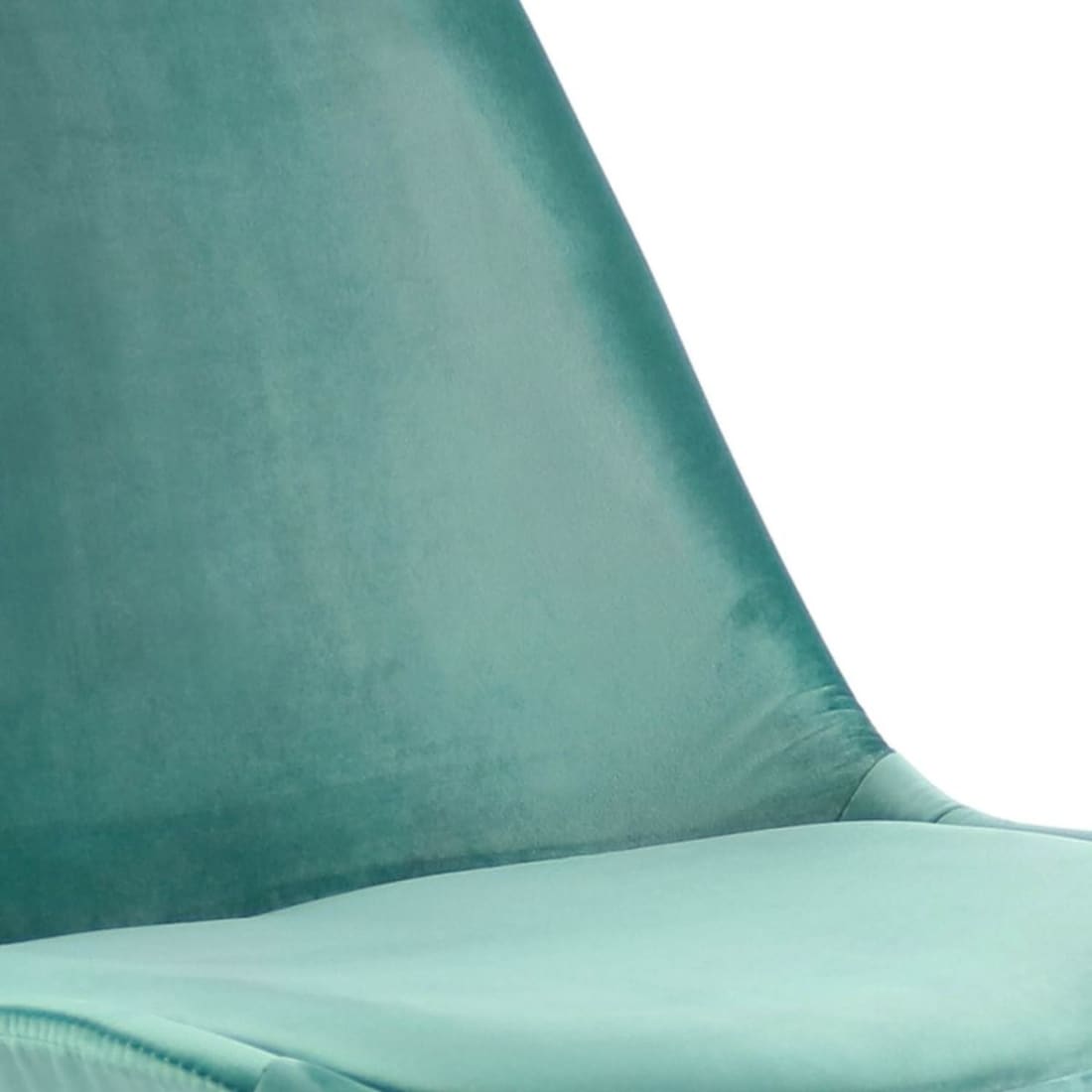 Kick Kuipstoel Velvet Zwart Frame - Mintgroen - Velvet