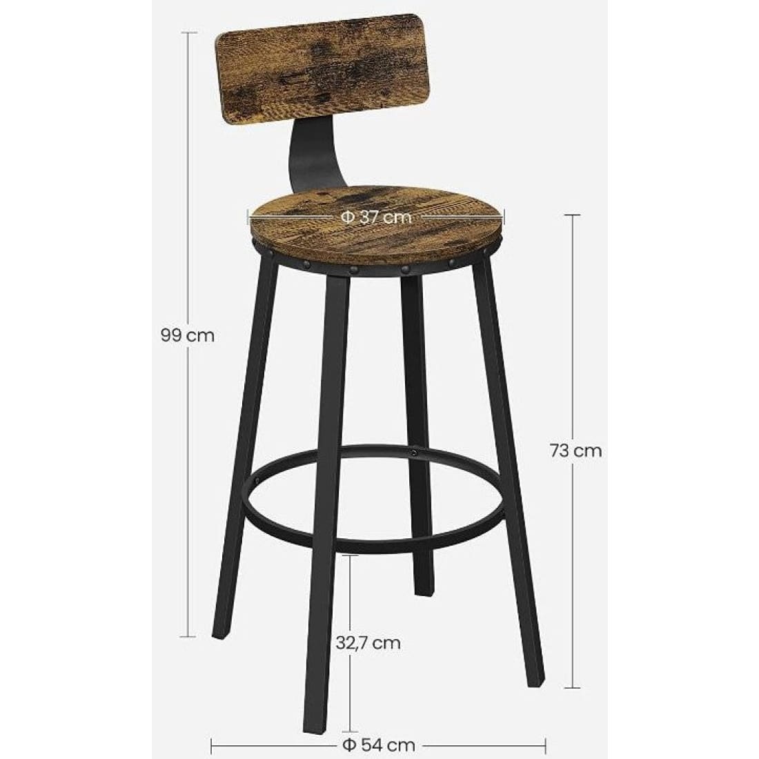 Mazazu - Barkrukken - Keukenstoelen - industrieel -