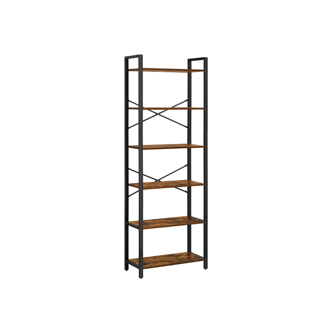 Mazazu Boekenkast - Boekenrek - Industrieel - 6 Lagen -