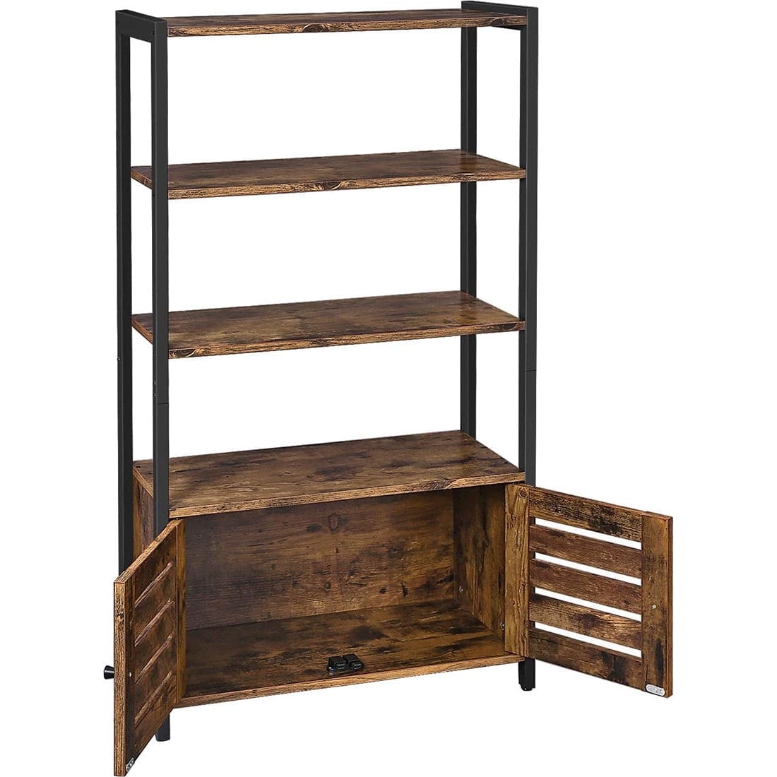 Mazazu- Boekenkast - Rustiek bruin 121,5x70x30 cm -