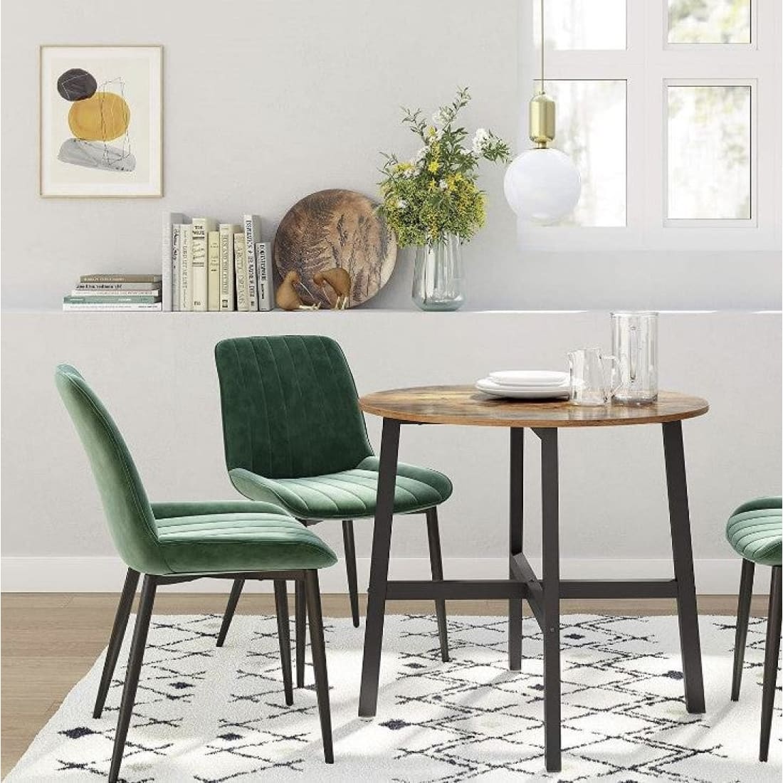 Mazazu - Eettafel klein - Ronde keukentafel - Industrieel -
