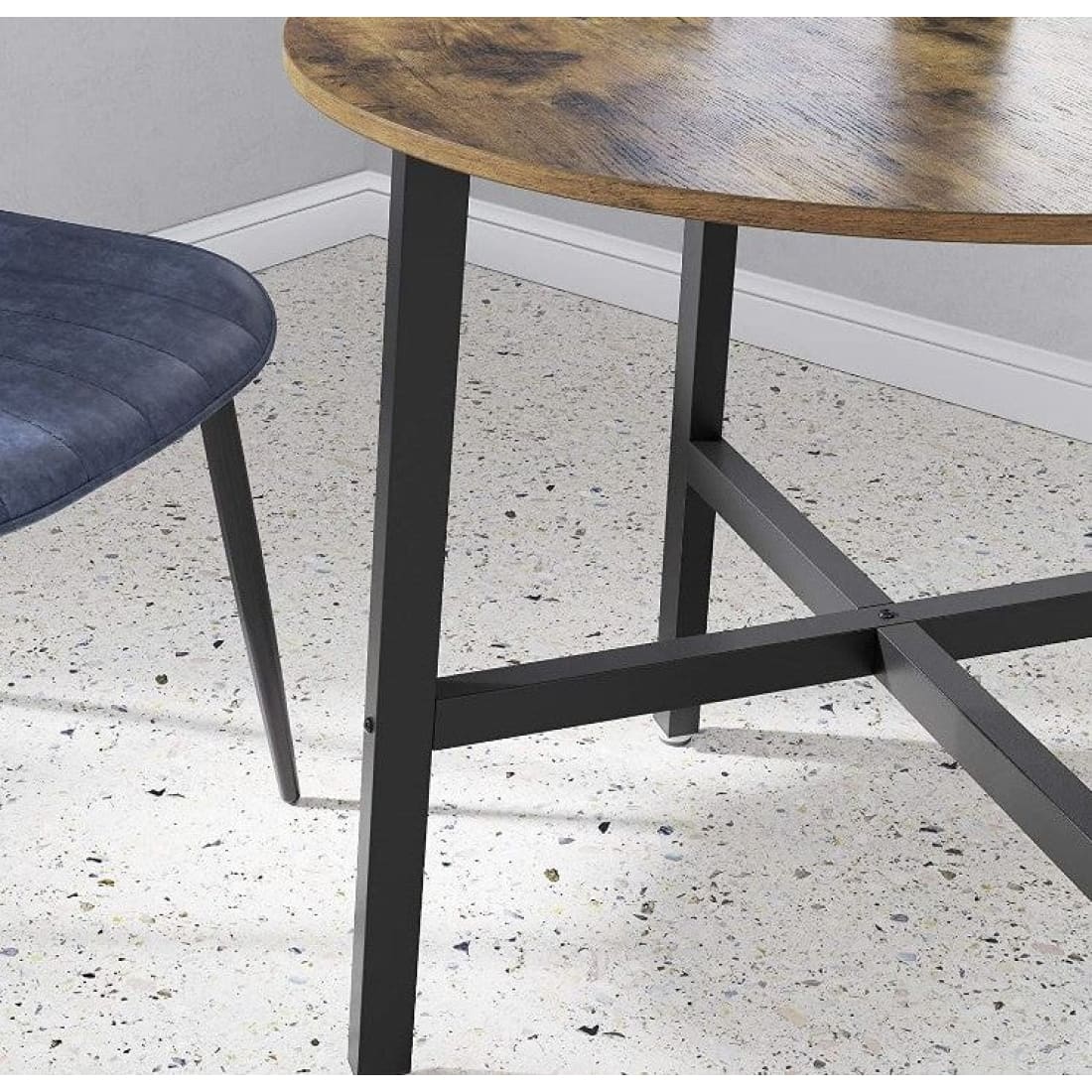 Mazazu - Eettafel klein - Ronde keukentafel - Industrieel -