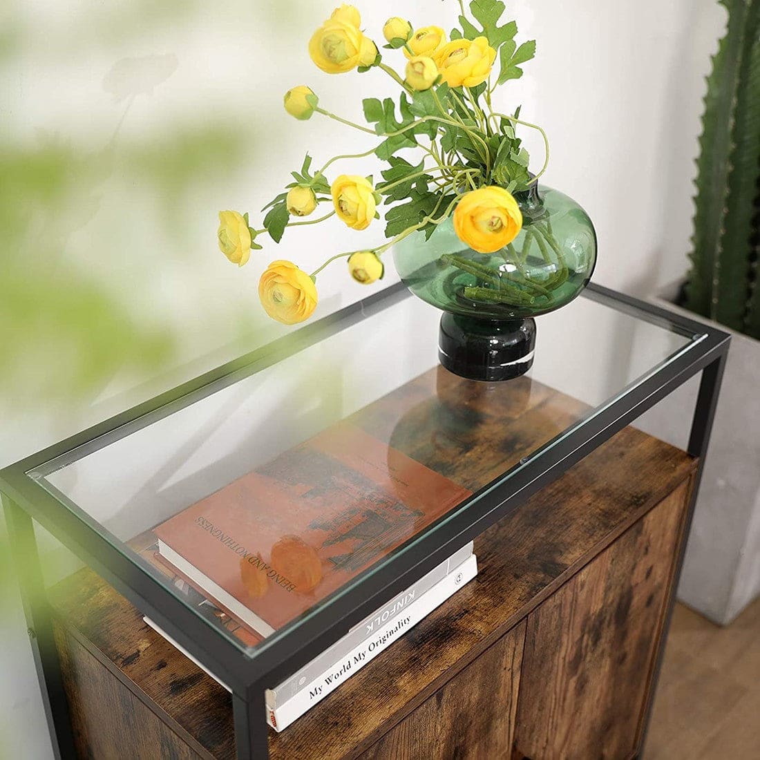 Mazuza - Dressoir kast - Opbergkast met deuren - Bruin -