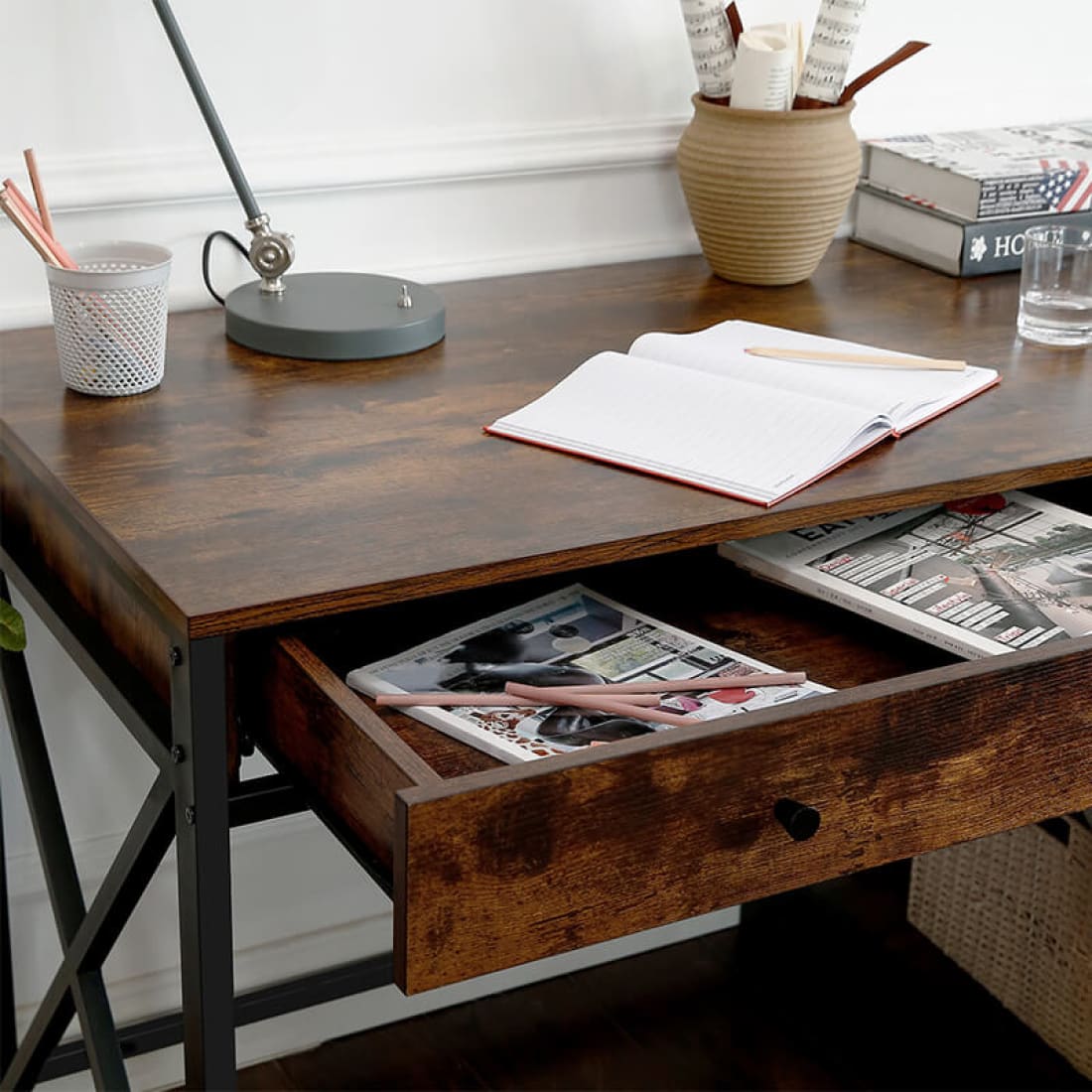 Mazuza - Laptoptafel - Computerbureau - Industrieel -