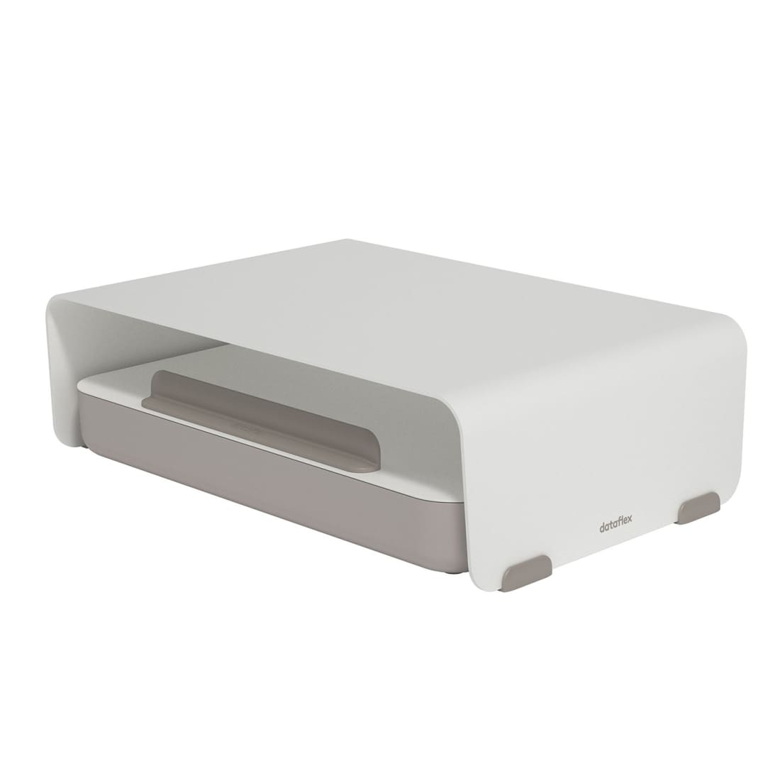 Monitorverhoger Wit/Grijs Dataflex Bento monitorverhoger DataFlex