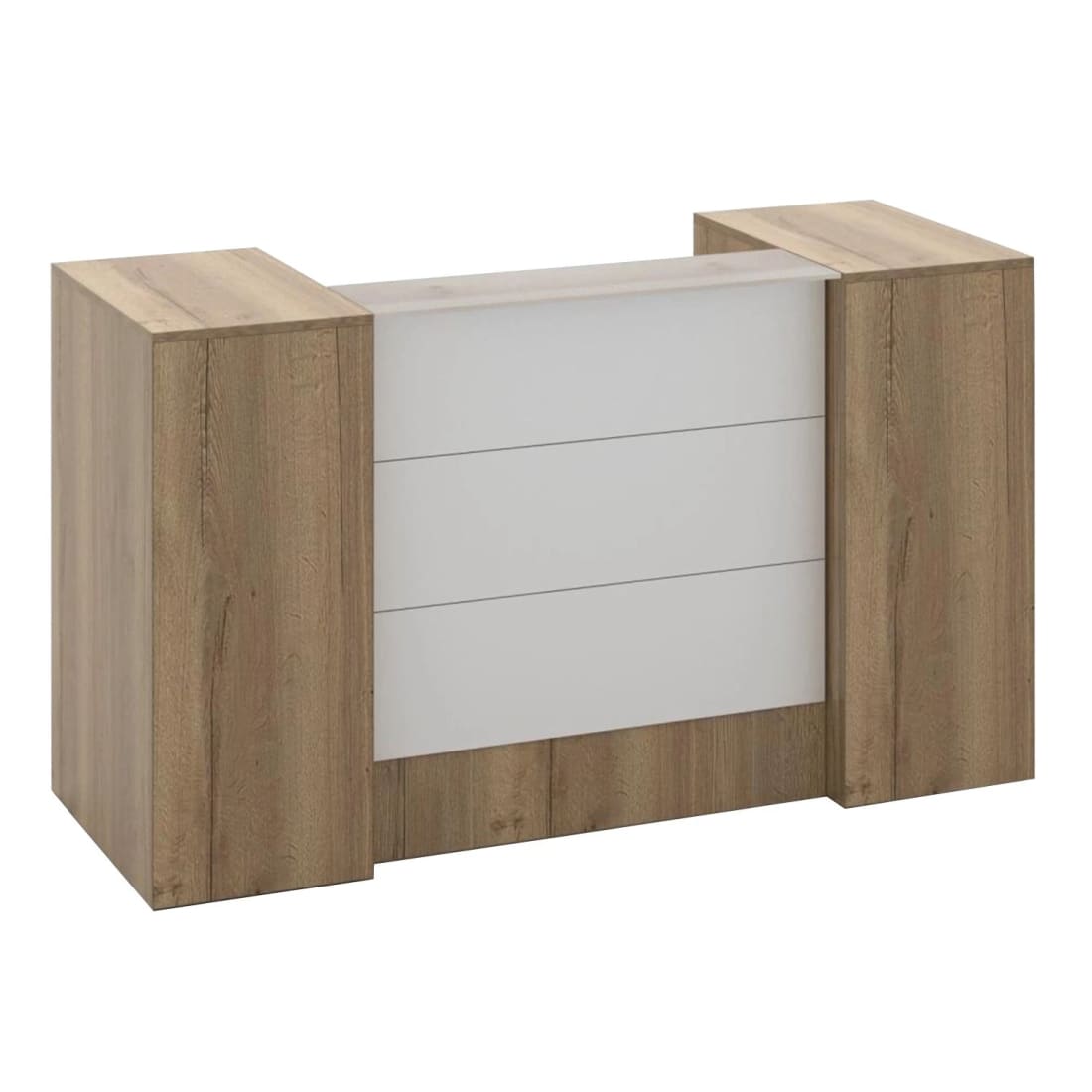 Ontvangstbalie Manage IT 188 cm - Natuurlijk Eiken -
