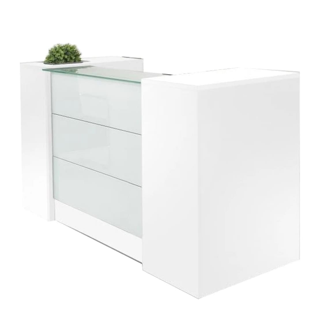 Ontvangstbalie Manage IT 188 cm - Wit - Receptie Balies
