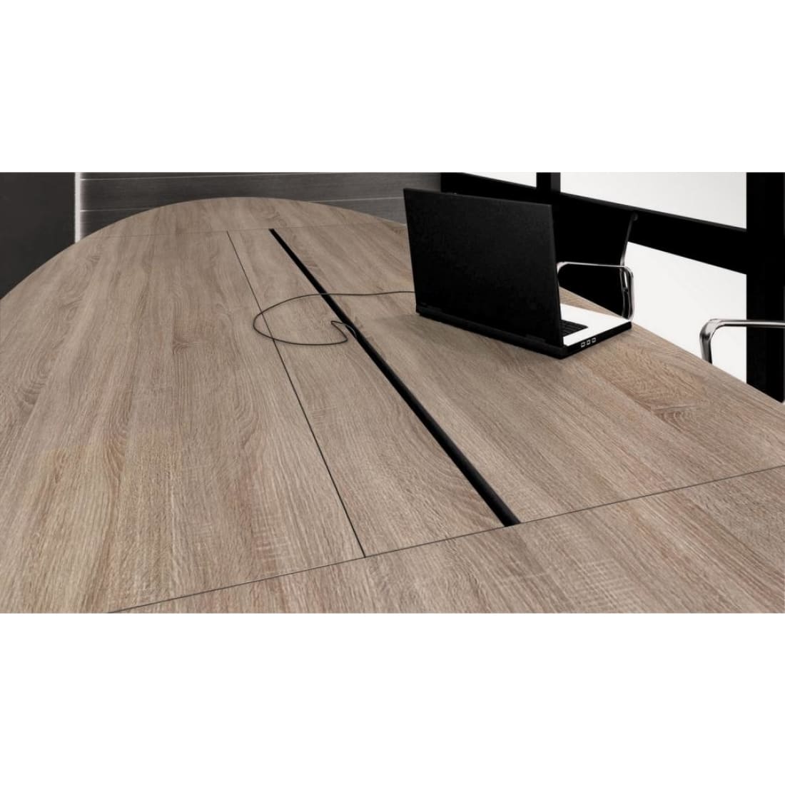 Vergadertafel Manager-It Eclipse Ovale Robson Eiken