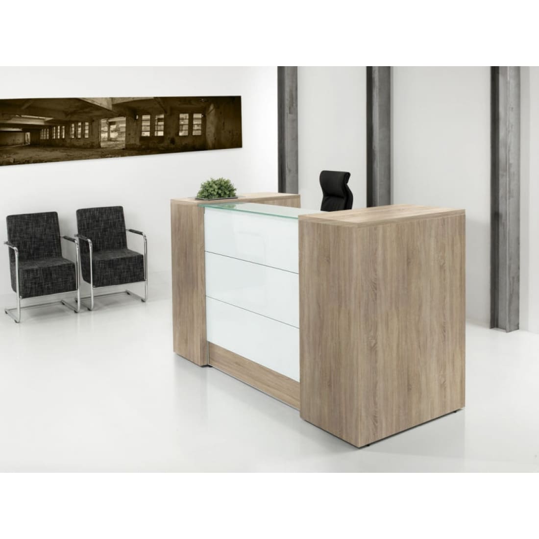 Manhattan Ontvangstbalie Manage IT 188 cm - Halifax Eiken -