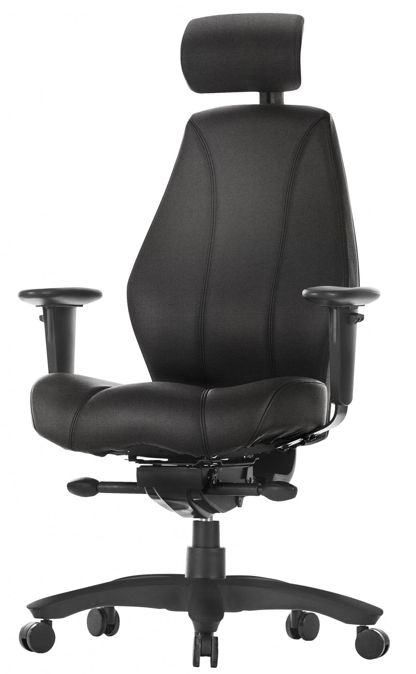 Manhattan Beta XL Leder - Ergonomische 24-uurs Bureaustoel 200 kg