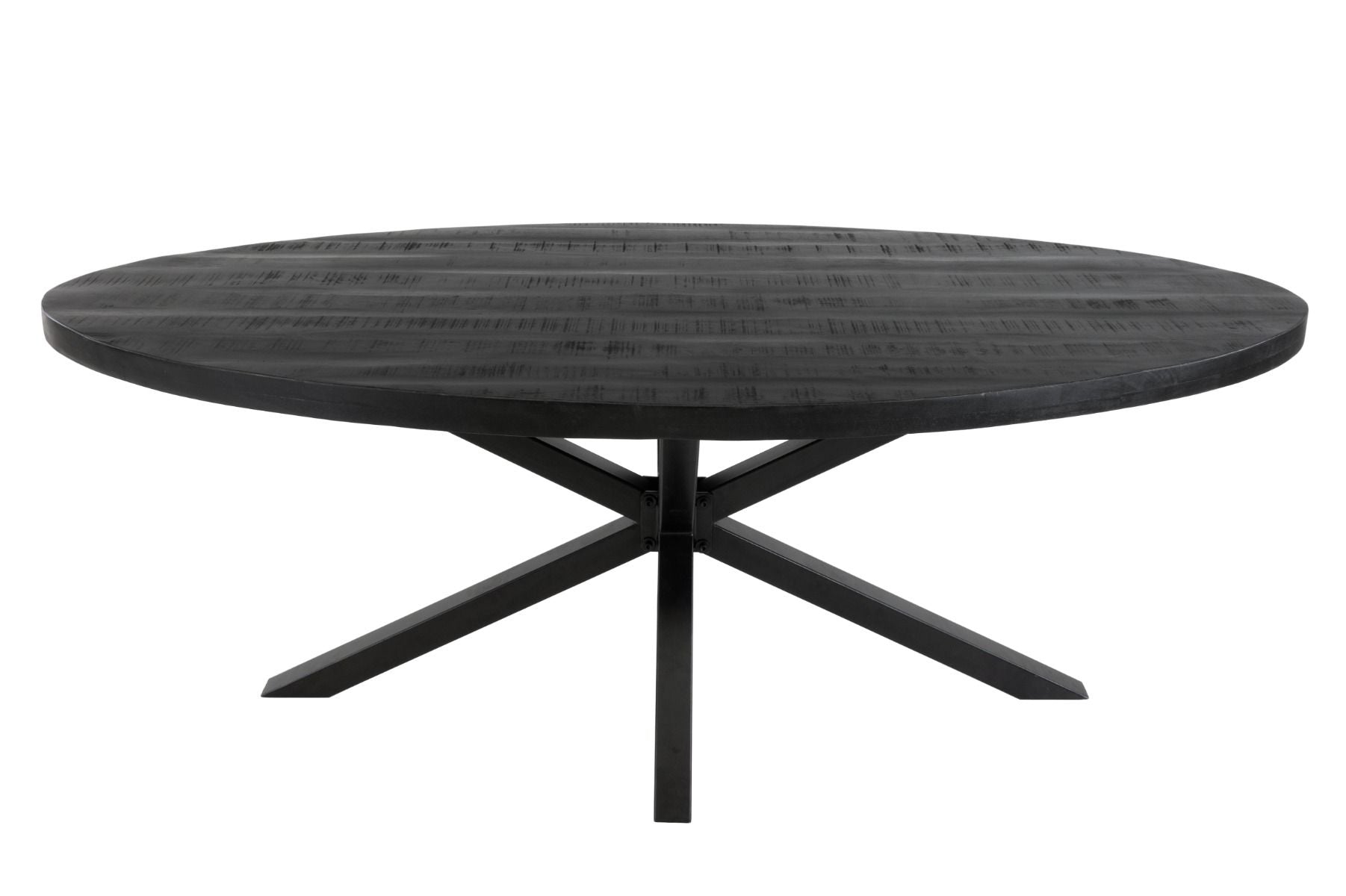Kick Dax Eetkamertafel - Vergadertafel - Ovaal 180 cm - Zwart - Kick Collection - Eetkamertafel- Workliving