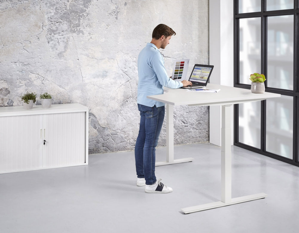 Manhattan DualPower Wing Links - Elektrisch Verstelbaar Zit/Sta Hoekbureau - 160x120 cm