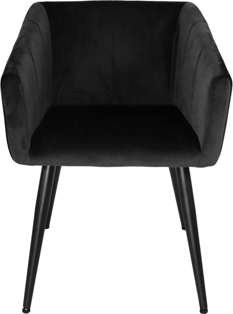 Sample Sale - Kick Liv Eetkamerstoel - Velvet Zwart
