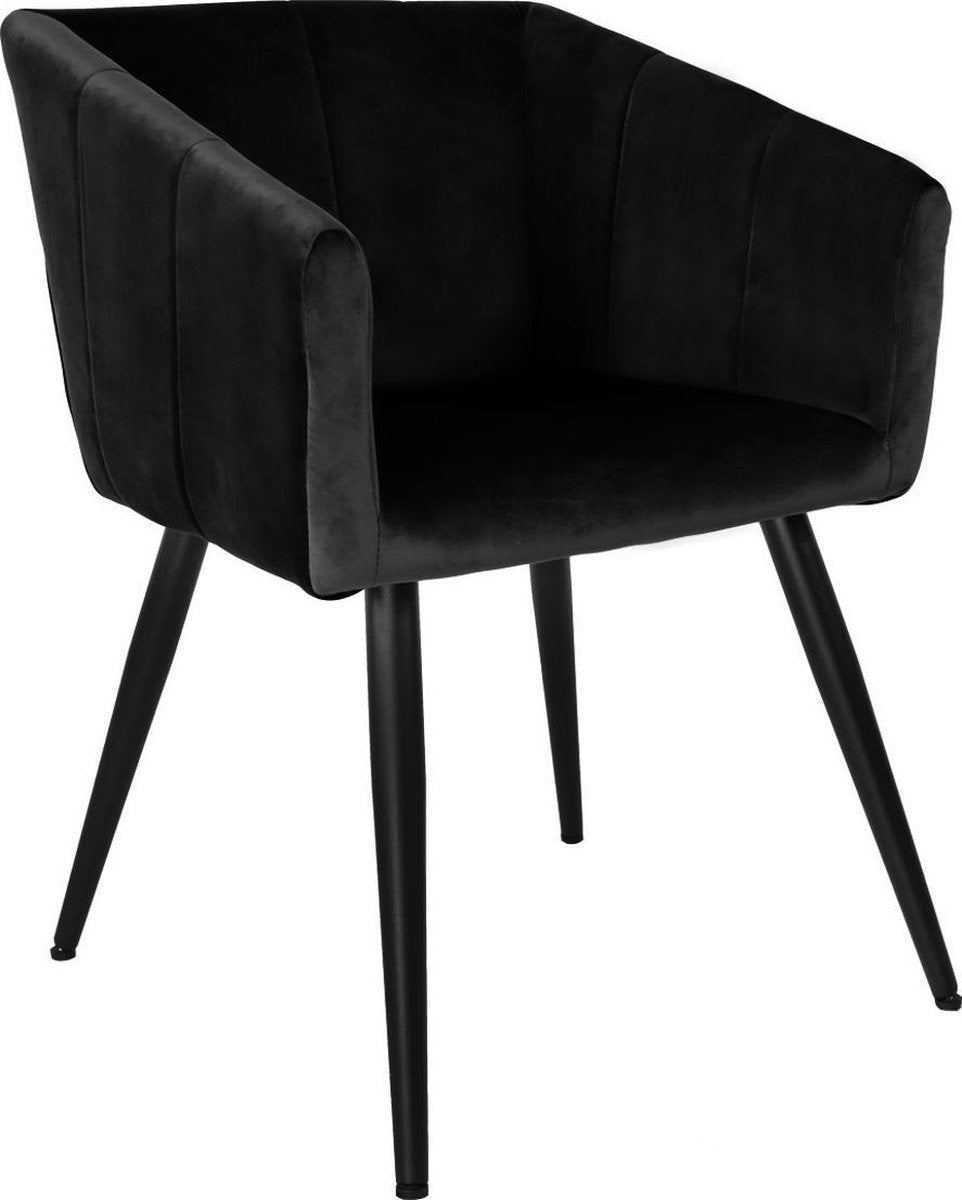 Sample Sale - Kick Liv Eetkamerstoel - Velvet Zwart