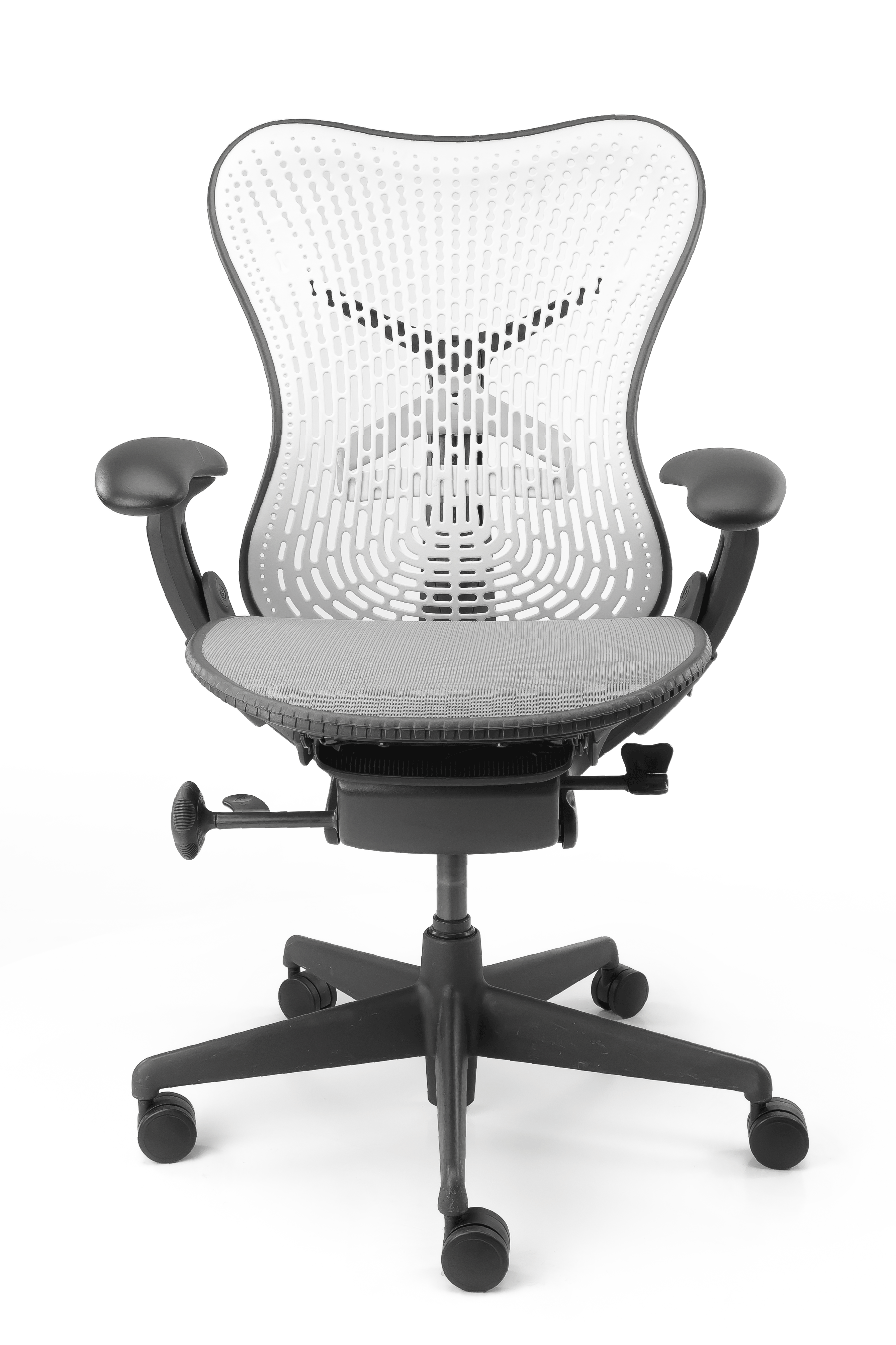 Refurbished Bureaustoel Herman Miller Mirra Wit Grijs
