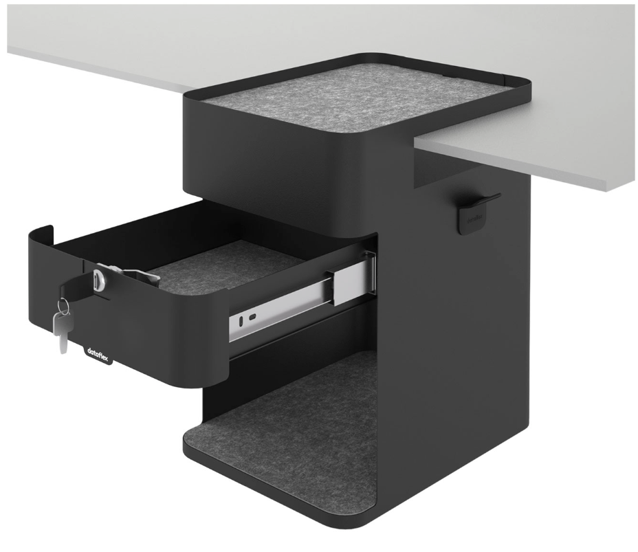 Dataflex Bento® Desktop Locker - Zwart - Bureaulade - 503 - Dataflex - Bureaulades- Workliving