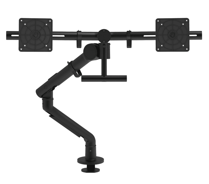 Dataflex Viewgo Pro Monitorarm - 2 Monitoren - Zwart - Bureau 640 - Dataflex - Monitorarmen met 2 armen- Workliving