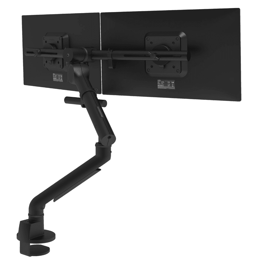 Dataflex Viewgo Pro Monitorarm - 2 Monitoren - Zwart - Bureau 640 - Dataflex - Monitorarmen met 2 armen- Workliving