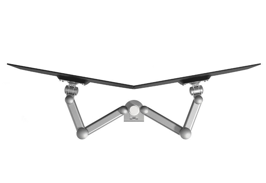 Dataflex Viewmate Monitorarm - 1 Monitor - Zilver - Bureau 632 - Dataflex - Monitorarmen met 2 armen- Workliving