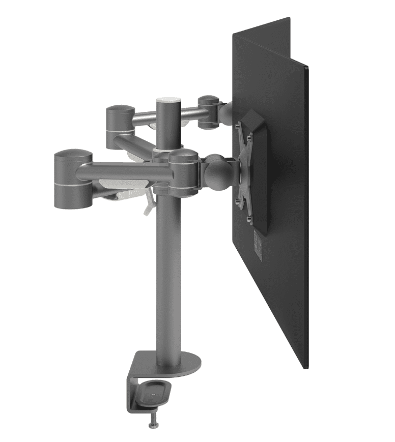Dataflex Viewmate Monitorarm - 1 Monitor - Zilver - Bureau 632 - Dataflex - Monitorarmen met 2 armen- Workliving