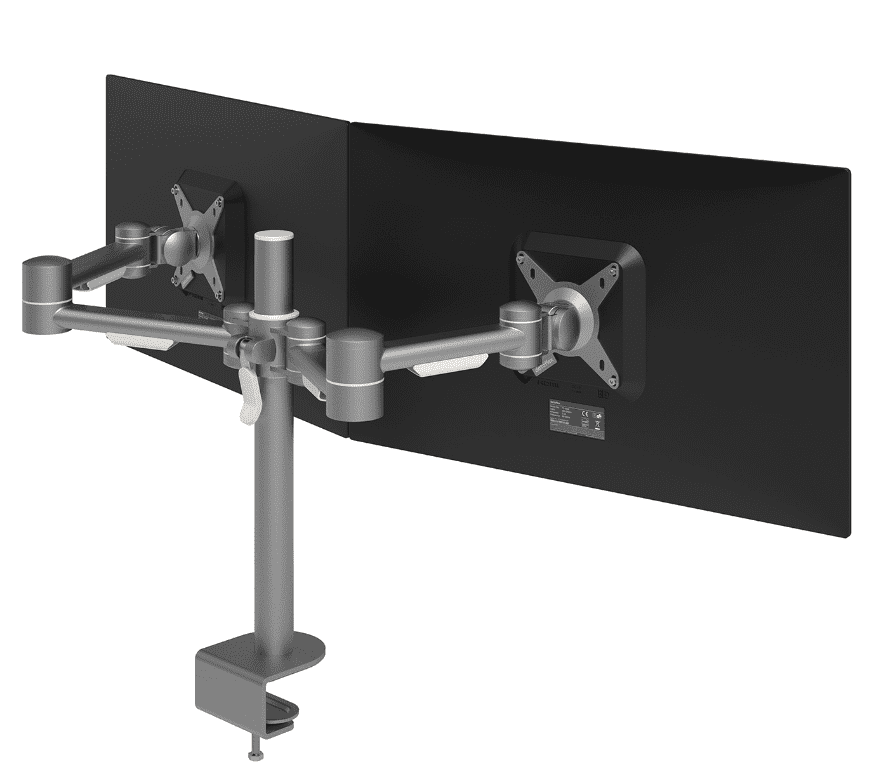 Dataflex Viewmate Monitorarm - 1 Monitor - Zilver - Bureau 632 - Dataflex - Monitorarmen met 2 armen- Workliving